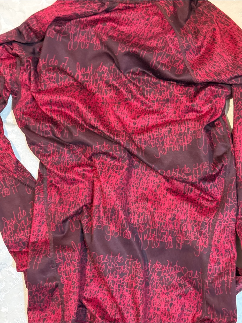 Nike Pink and Black Therma-Fit Script Zip Jacket